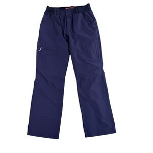 Simms Fishing Pants Women Small Navy Blue Cargo Outdoor Hiking Stretch Straight